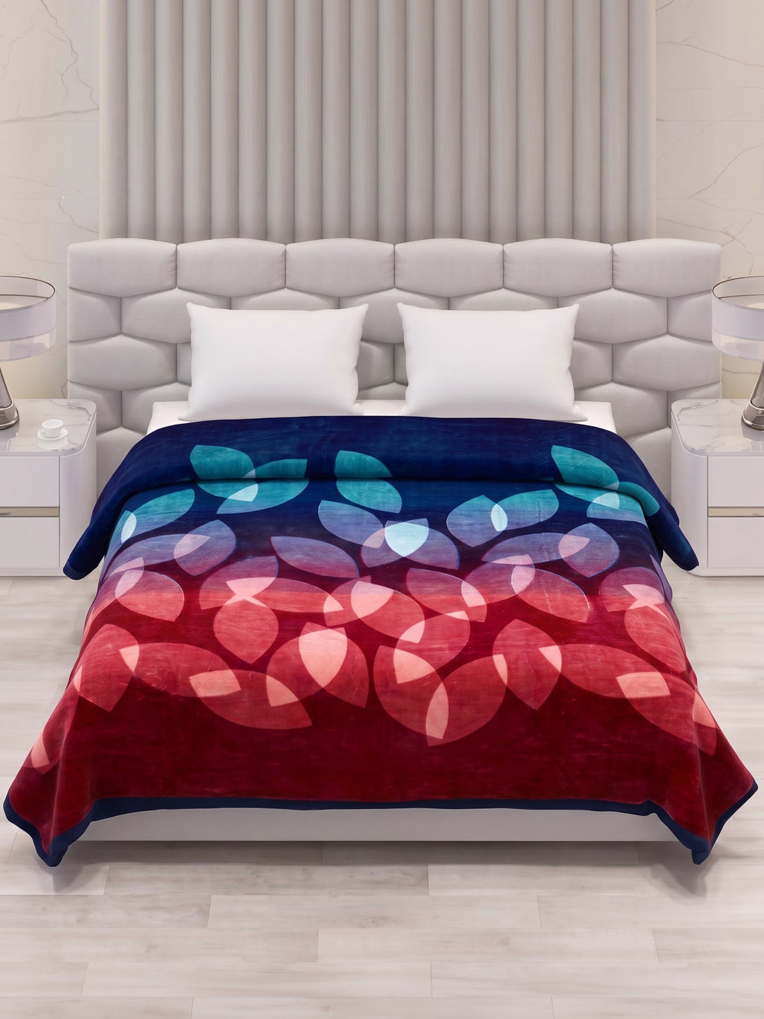 Printed Double Bed 2 Ply 800 GSM Blanket for Winter (Austin), Weight 4.2 kg
