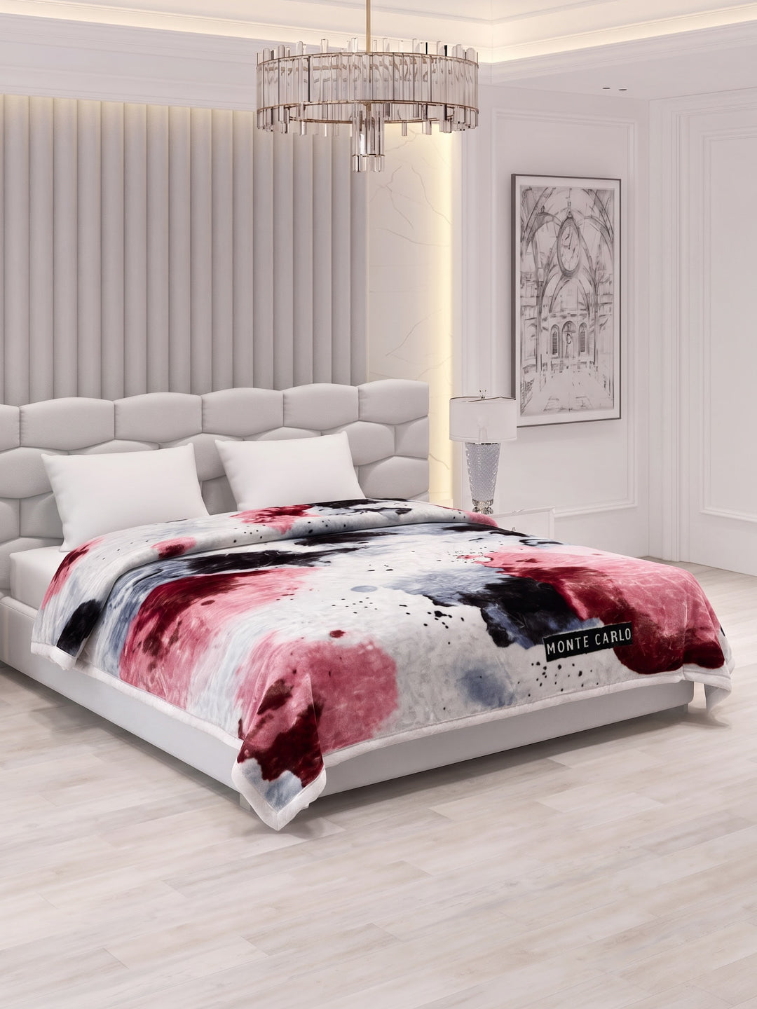 Printed Double Bed 2 Ply 850 GSM Blanket for Winter (Champion), Weight 4.5 kg