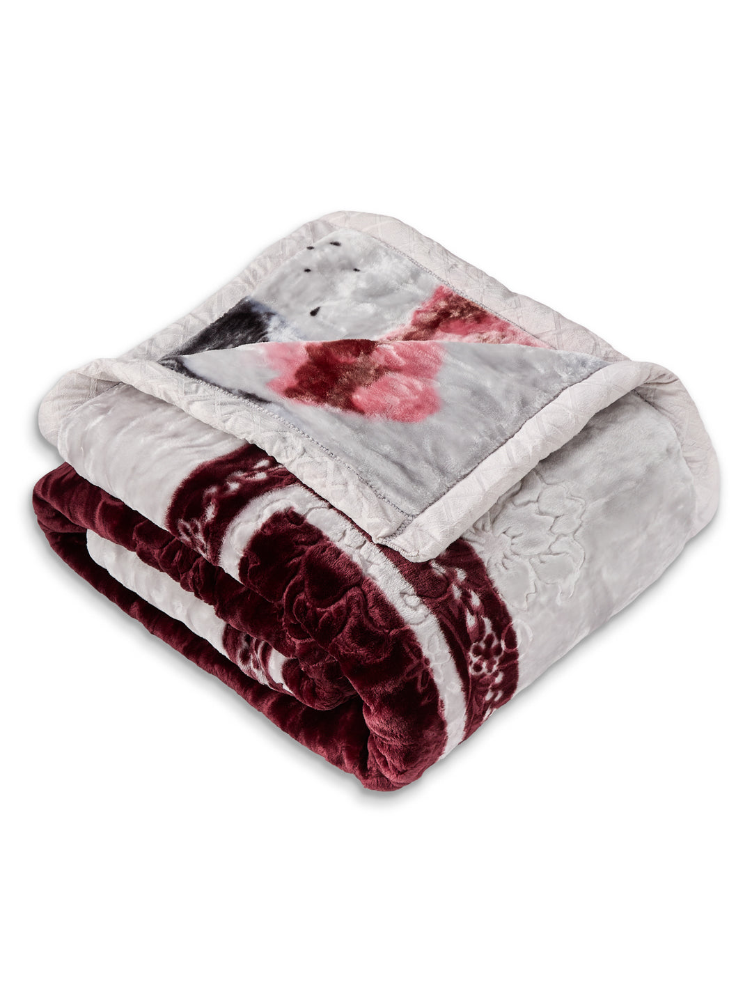 Printed Double Bed 2 Ply 850 GSM Blanket for Winter (Champion), Weight 4.5 kg