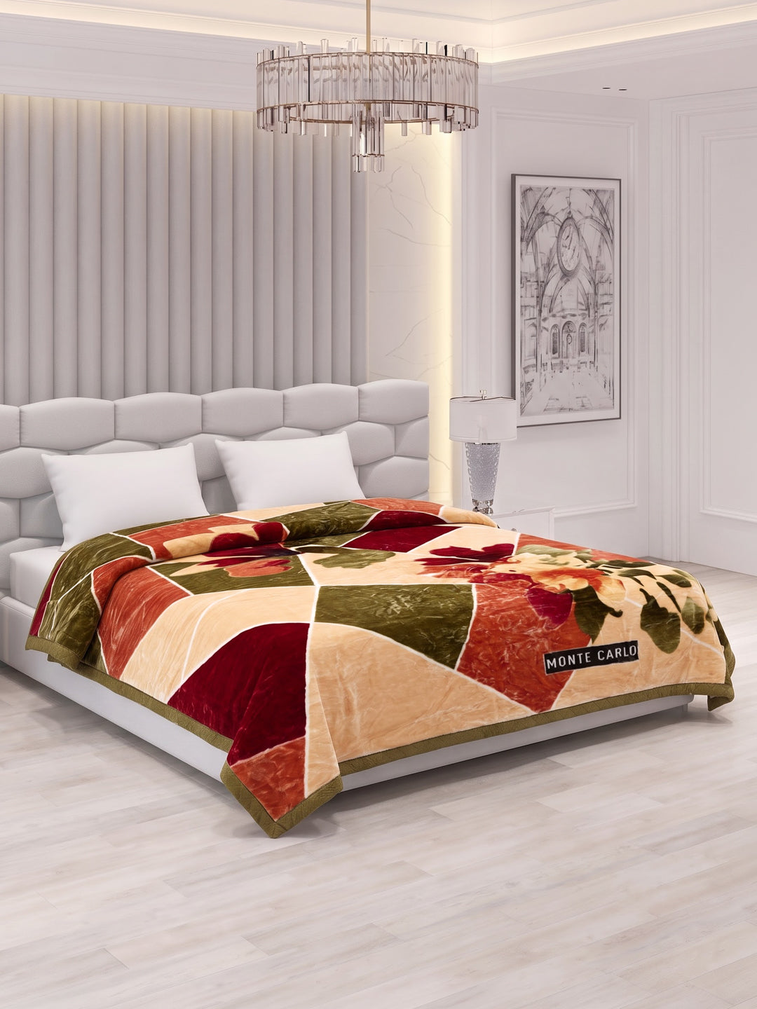 Printed Double Bed 2 Ply 850 GSM Blanket for Winter (Champion), Weight 4.5 kg