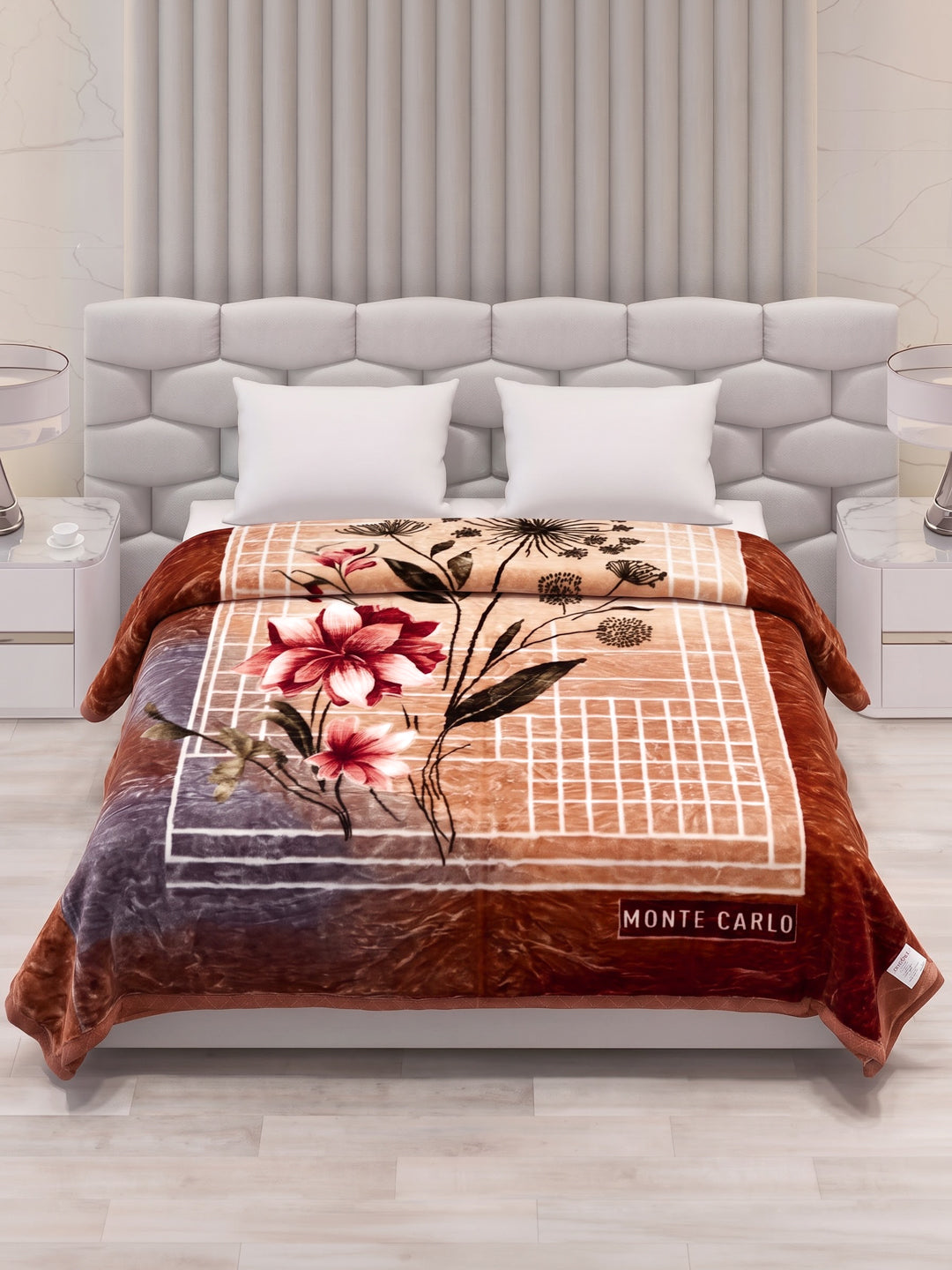 Printed Double Bed 2 Ply 850 GSM Blanket for Winter (Champion), Weight 4.5 kg