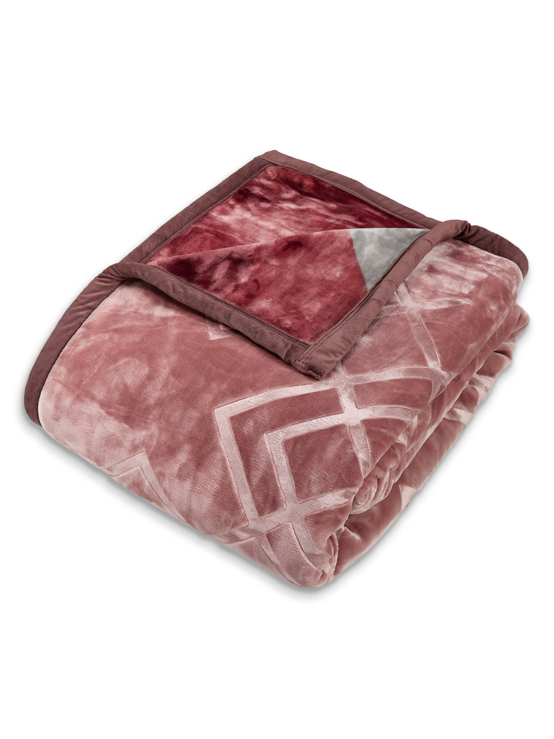 Printed Double Bed 2 Ply 850 GSM Blanket for Winter (Crystal), Weight 4.5 kg