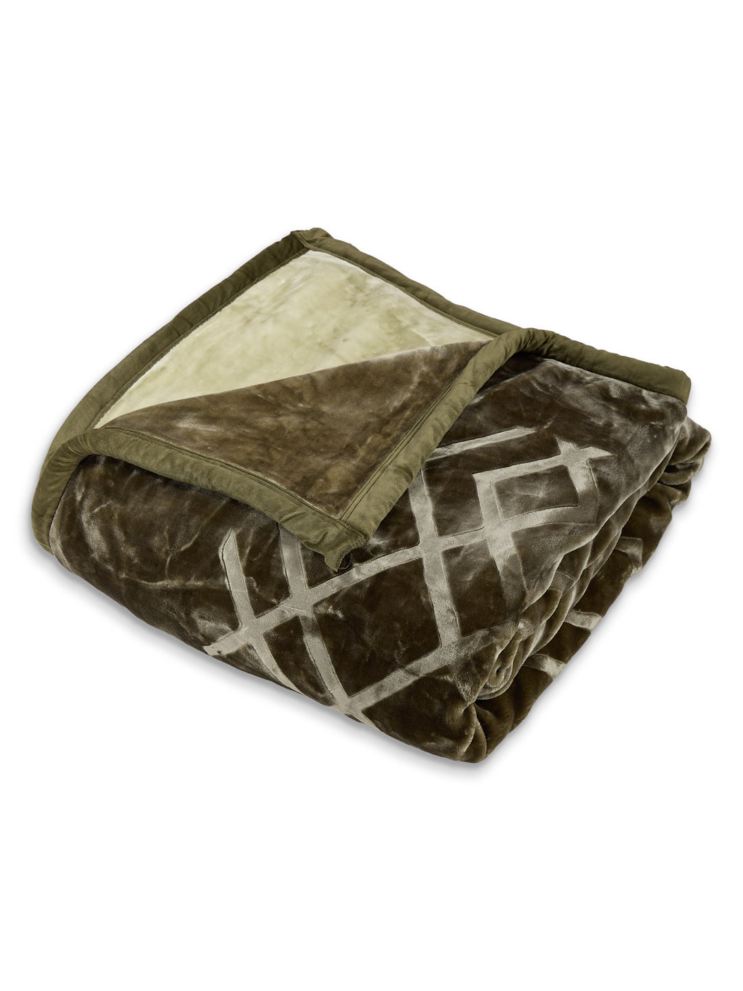Printed Double Bed 2 Ply 850 GSM Blanket for Winter (Crystal), Weight 4.5 kg