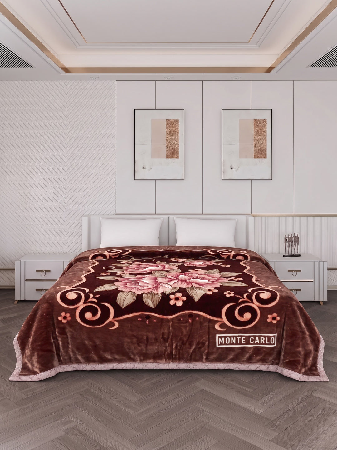 Printed Double Bed 2 Ply 850 GSM Blanket for Winter (Dabang), Weight 4.5 kg