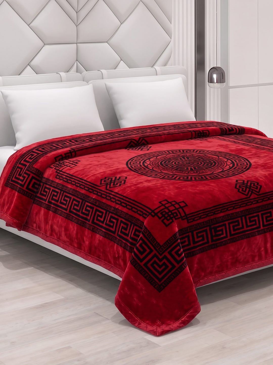 Printed Double Bed 2 Ply 850 GSM Blanket for Winter (Dabang), Weight 4.5 kg