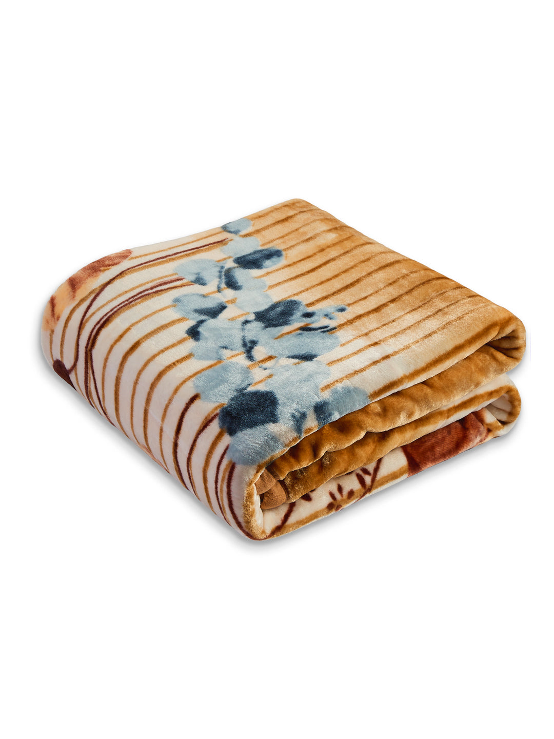 Printed Double Bed 1 Ply 600 GSM Blanket for Winter (Denny), Weight 3.2 kg