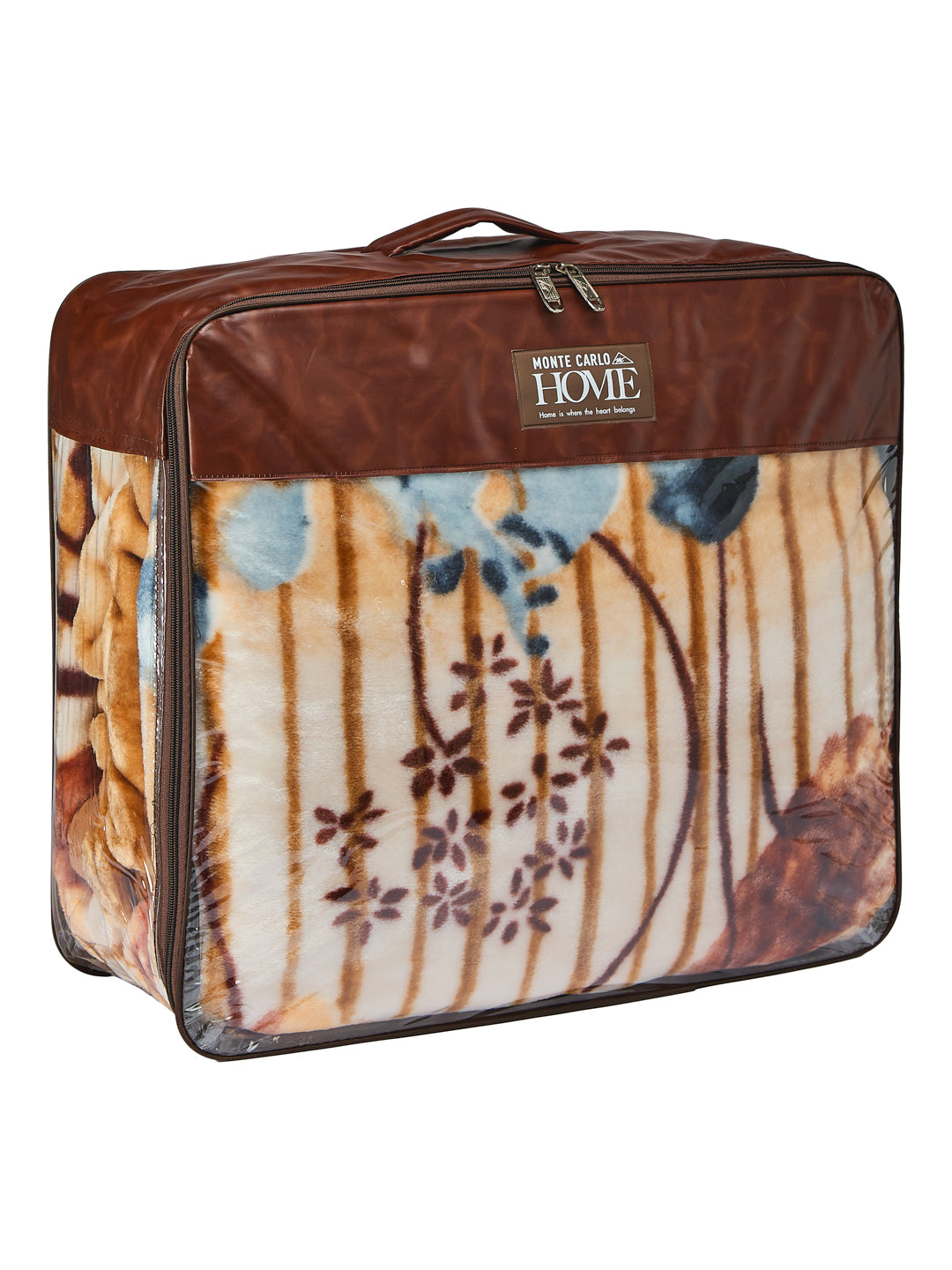 Printed Double Bed 1 Ply 600 GSM Blanket for Winter (Denny), Weight 3.2 kg