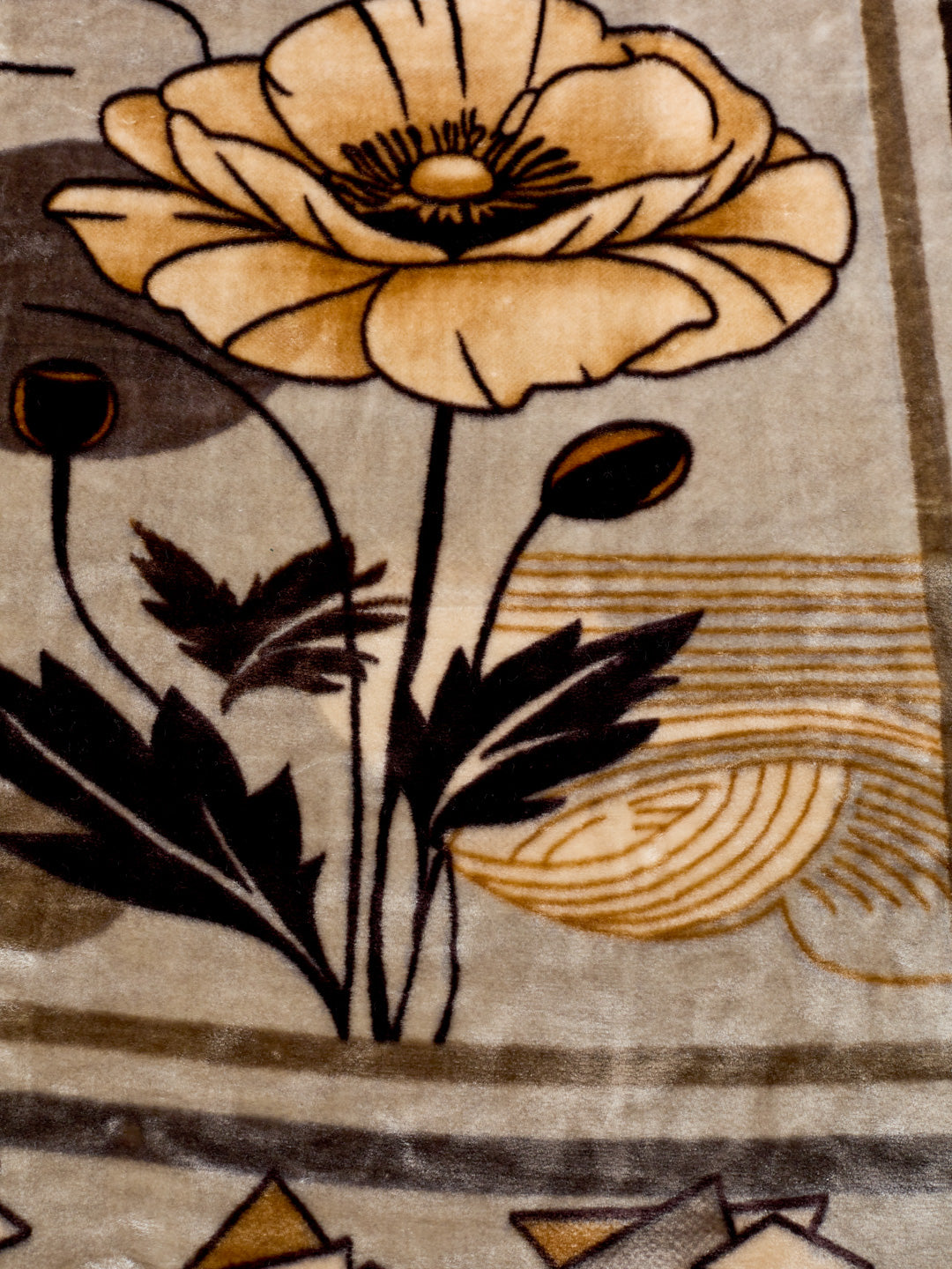 Printed Double Bed 1 Ply 600 GSM Blanket for Winter (Denny), Weight 3.2 kg