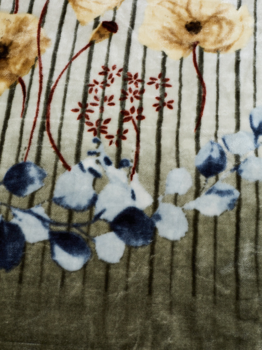 Printed Double Bed 1 Ply 600 GSM Blanket for Winter (Denny), Weight 3.2 kg