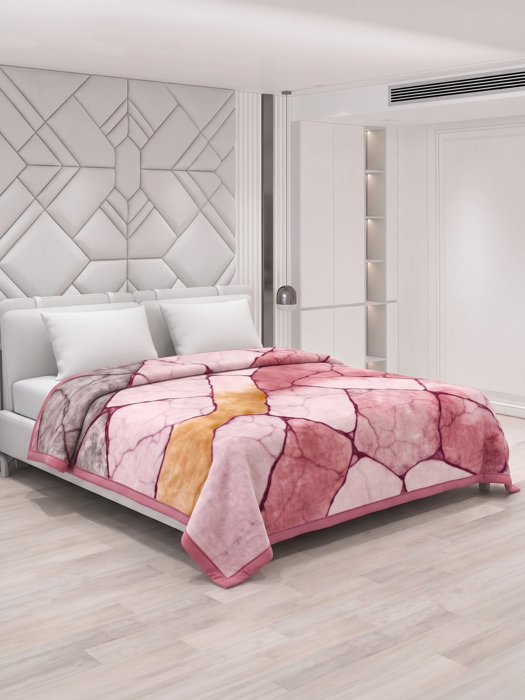 Printed Double Bed 2 Ply 1150 GSM Blanket for Winter (Edenberg), Weight 6.1 kg