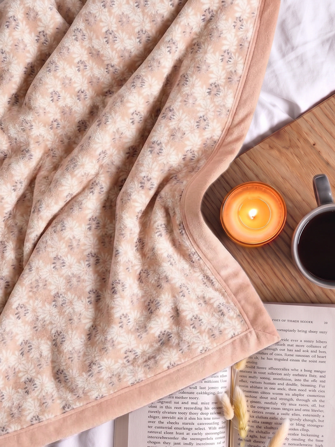 Printed Double Bed 2 Ply 470 GSM Blanket for Winter (Abstract), Weight 2.5 kg