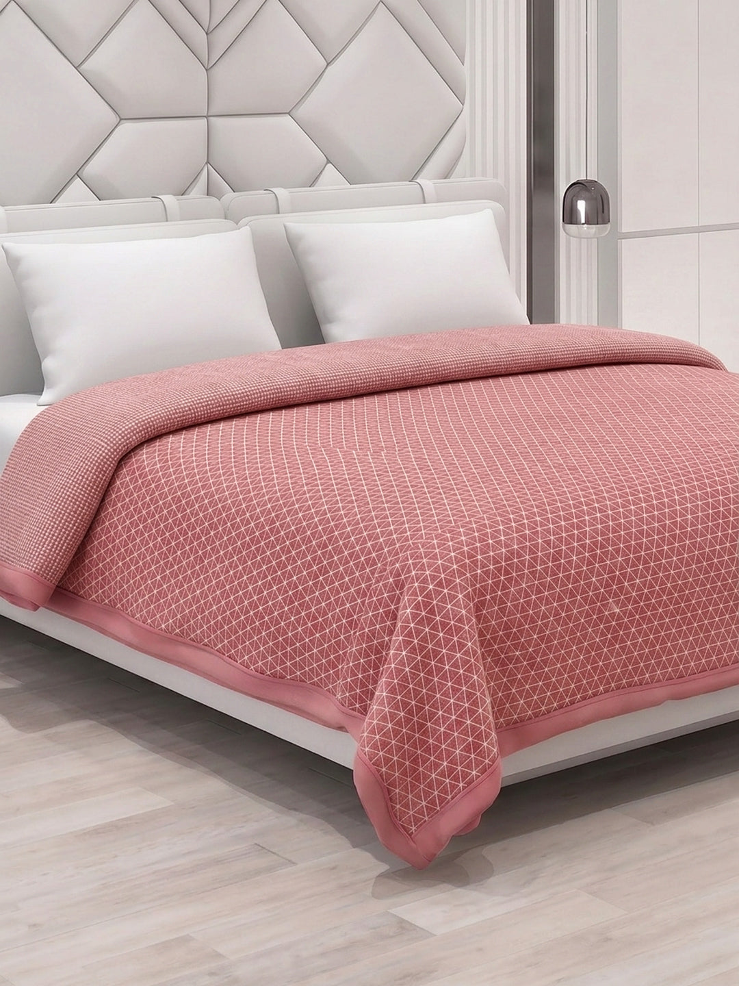 Printed Double Bed 2 Ply 470 GSM Blanket for Winter (Abstract), Weight 2.5 kg