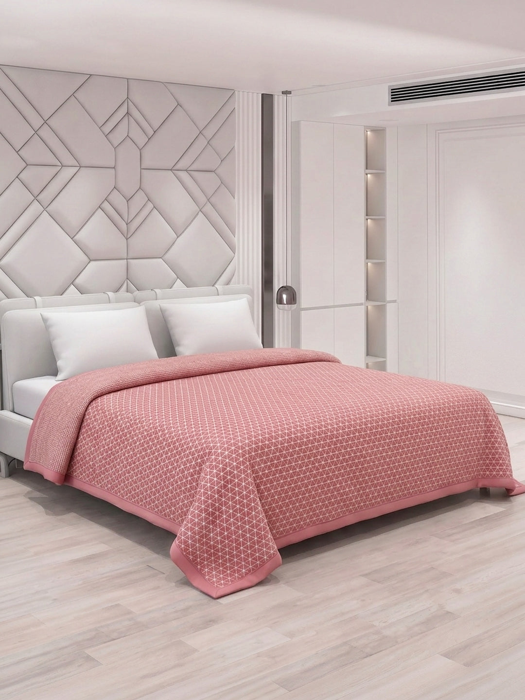 Printed Double Bed 2 Ply 470 GSM Blanket for Winter (Abstract), Weight 2.5 kg