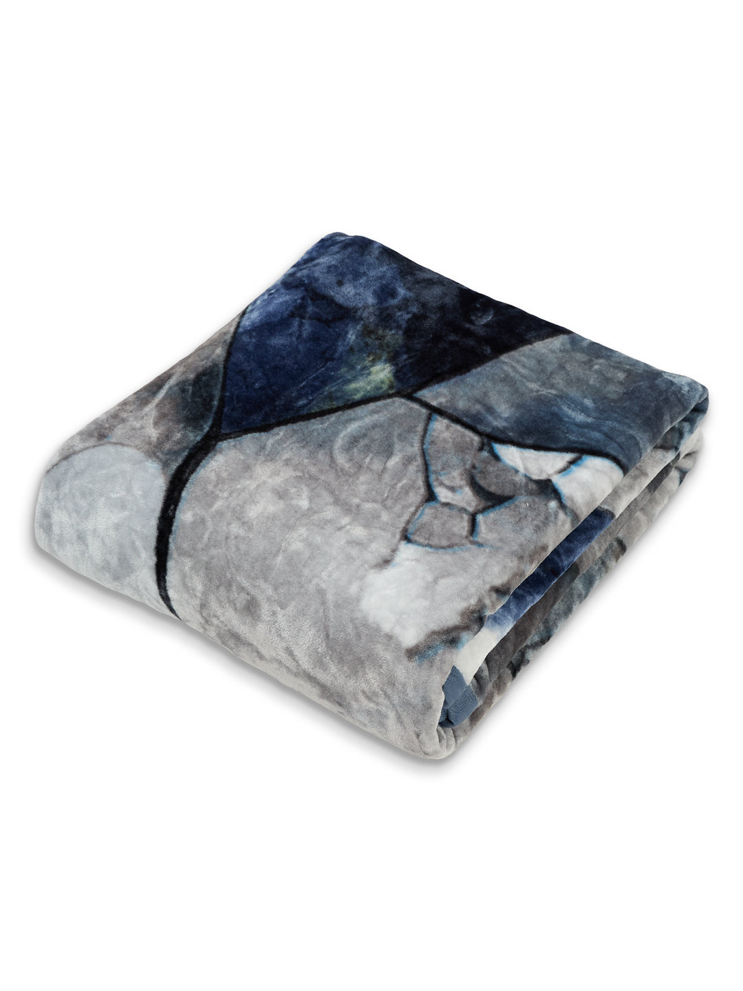 Printed Double Bed 1 Ply 420 GSM Blanket for Winter (Java), Weight 2 kg