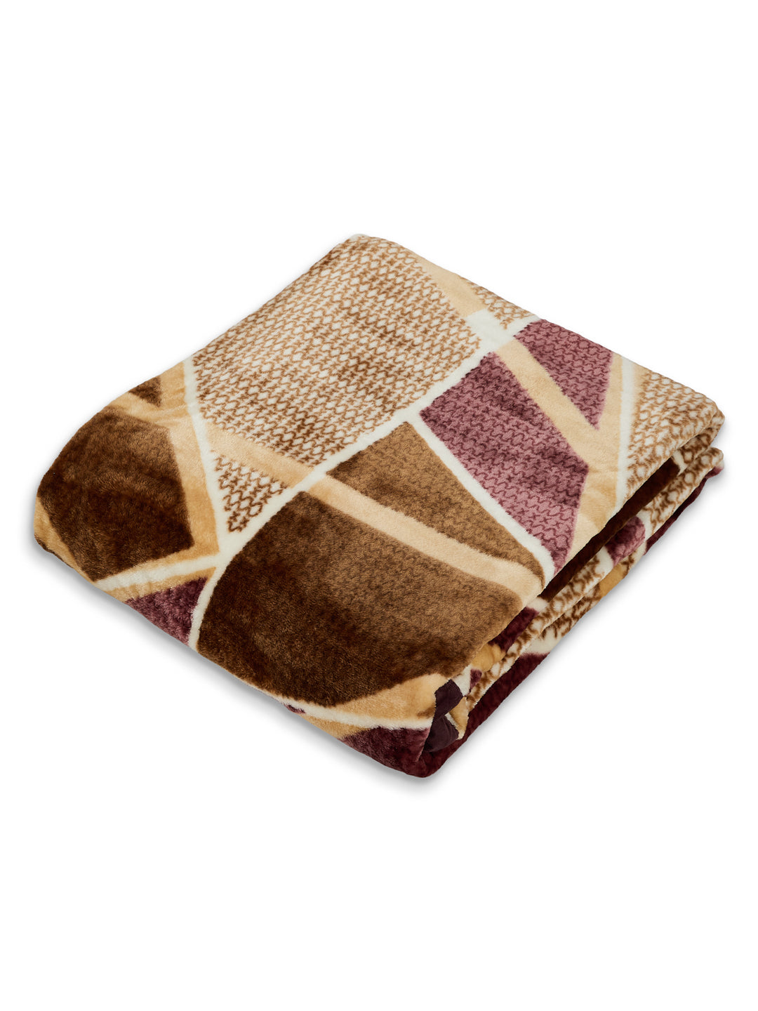 Printed Double Bed 1 Ply 420 GSM Blanket for Winter (Java), Weight 2 kg