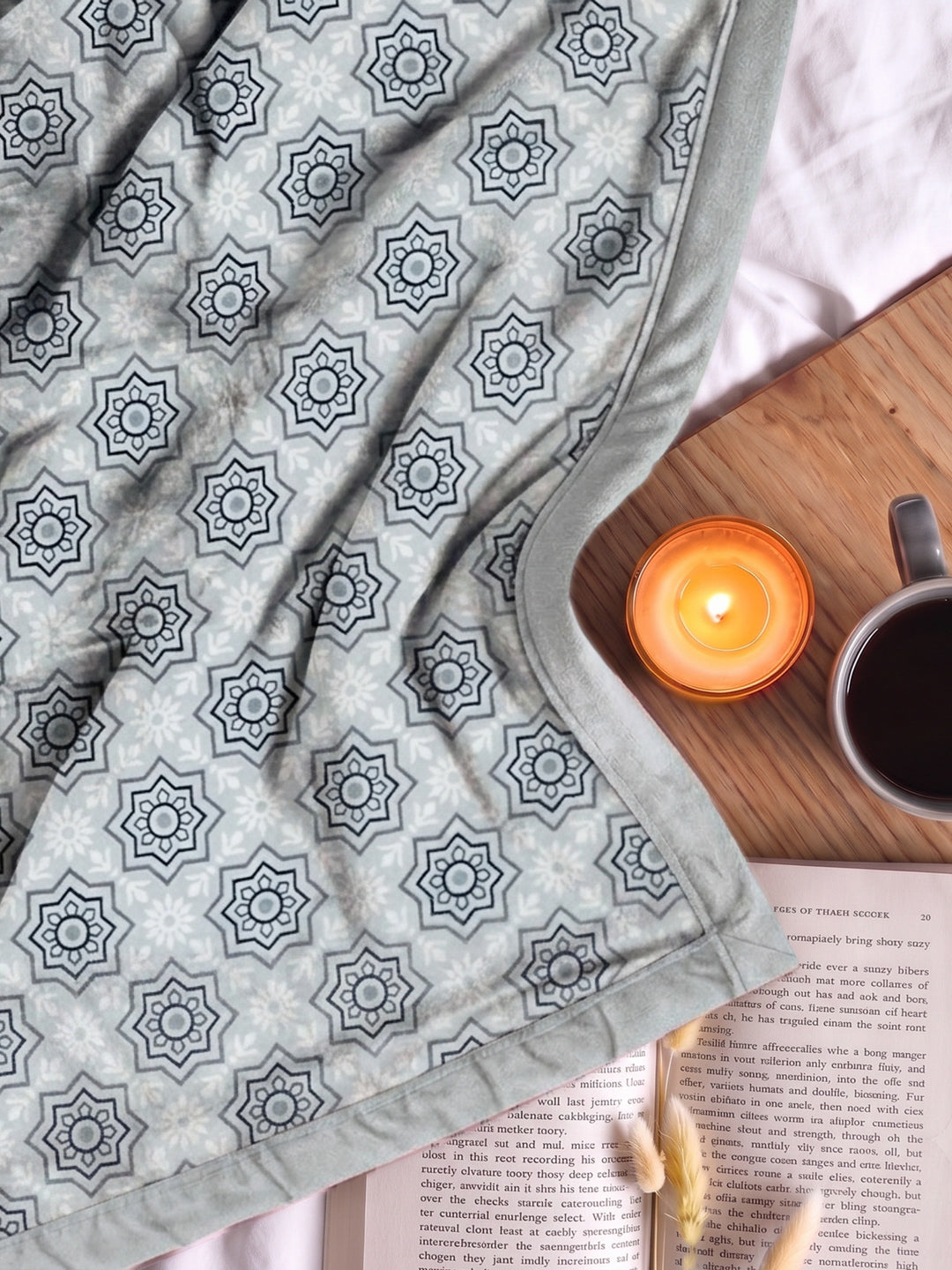 Printed Double Bed 2 Ply 470 GSM Blanket for Winter (Monaco), Weight 2.5 kg