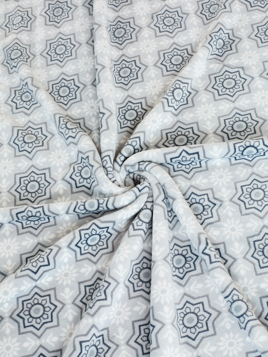 Printed Double Bed 2 Ply 470 GSM Blanket for Winter (Monaco), Weight 2.5 kg