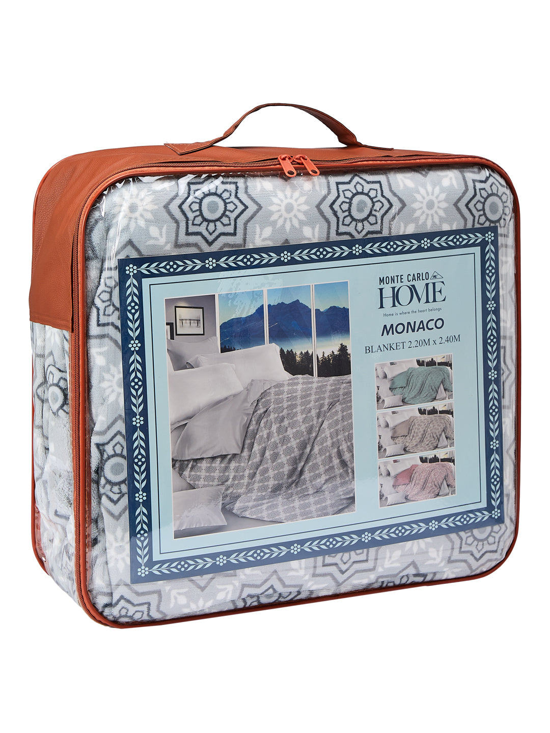 Printed Double Bed 2 Ply 470 GSM Blanket for Winter (Monaco), Weight 2.5 kg