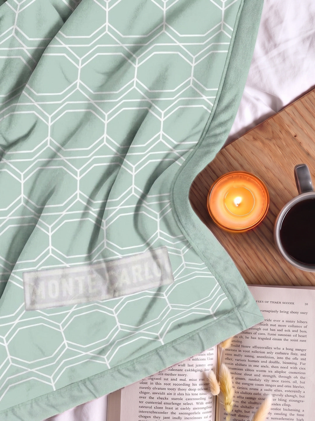 Printed Double Bed 2 Ply 470 GSM Blanket for Winter (Monaco), Weight 2.5 kg