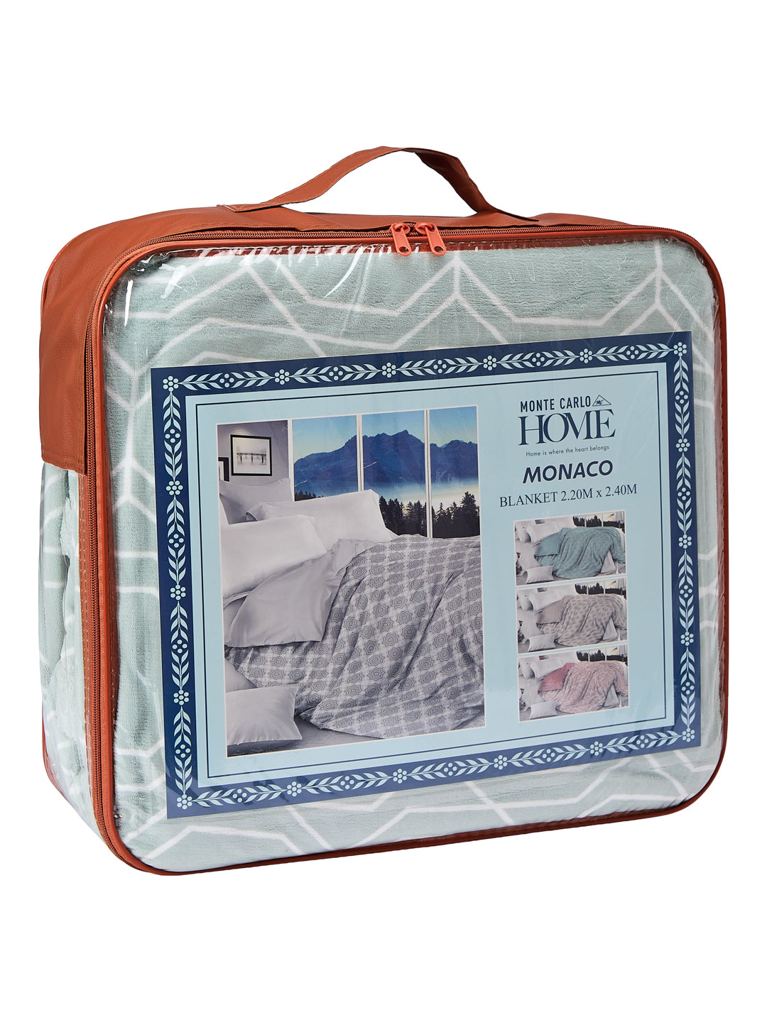 Printed Double Bed 2 Ply 470 GSM Blanket for Winter (Monaco), Weight 2.5 kg