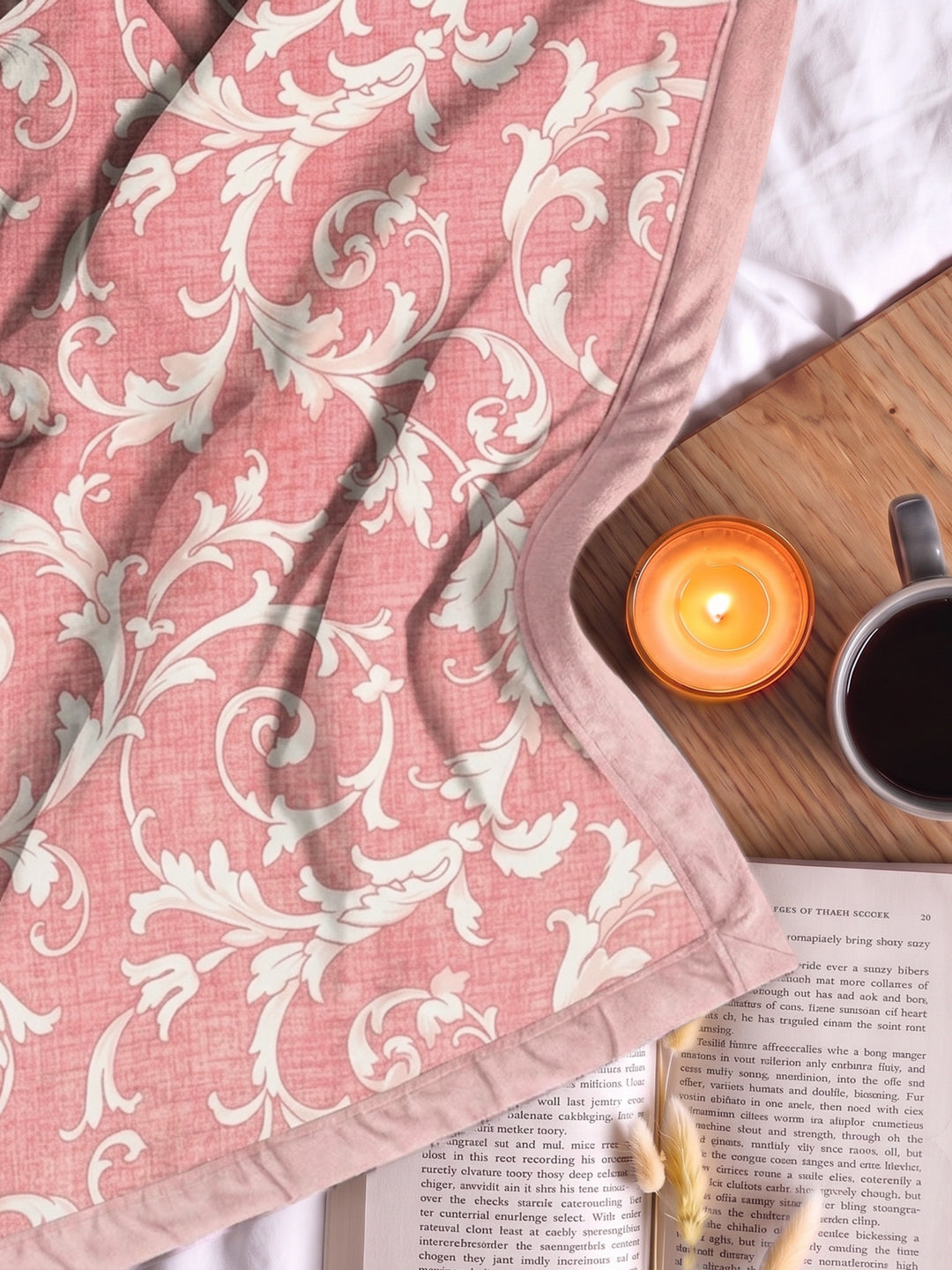 Printed Double Bed 2 Ply 470 GSM Blanket for Winter (Monaco), Weight 2.5 kg