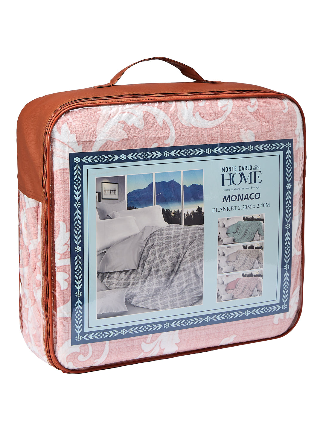 Printed Double Bed 2 Ply 470 GSM Blanket for Winter (Monaco), Weight 2.5 kg