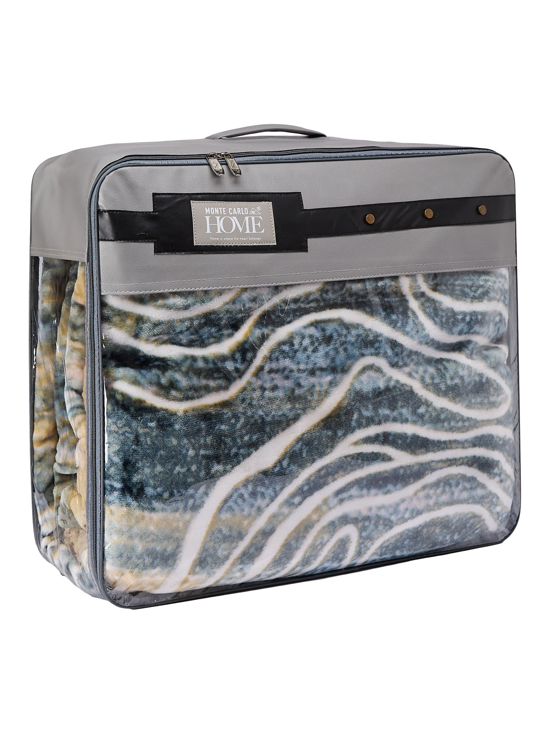Printed Double Bed 2 Ply 870 GSM Blanket for Winter (Moon Valley), Weight 4.6 kg