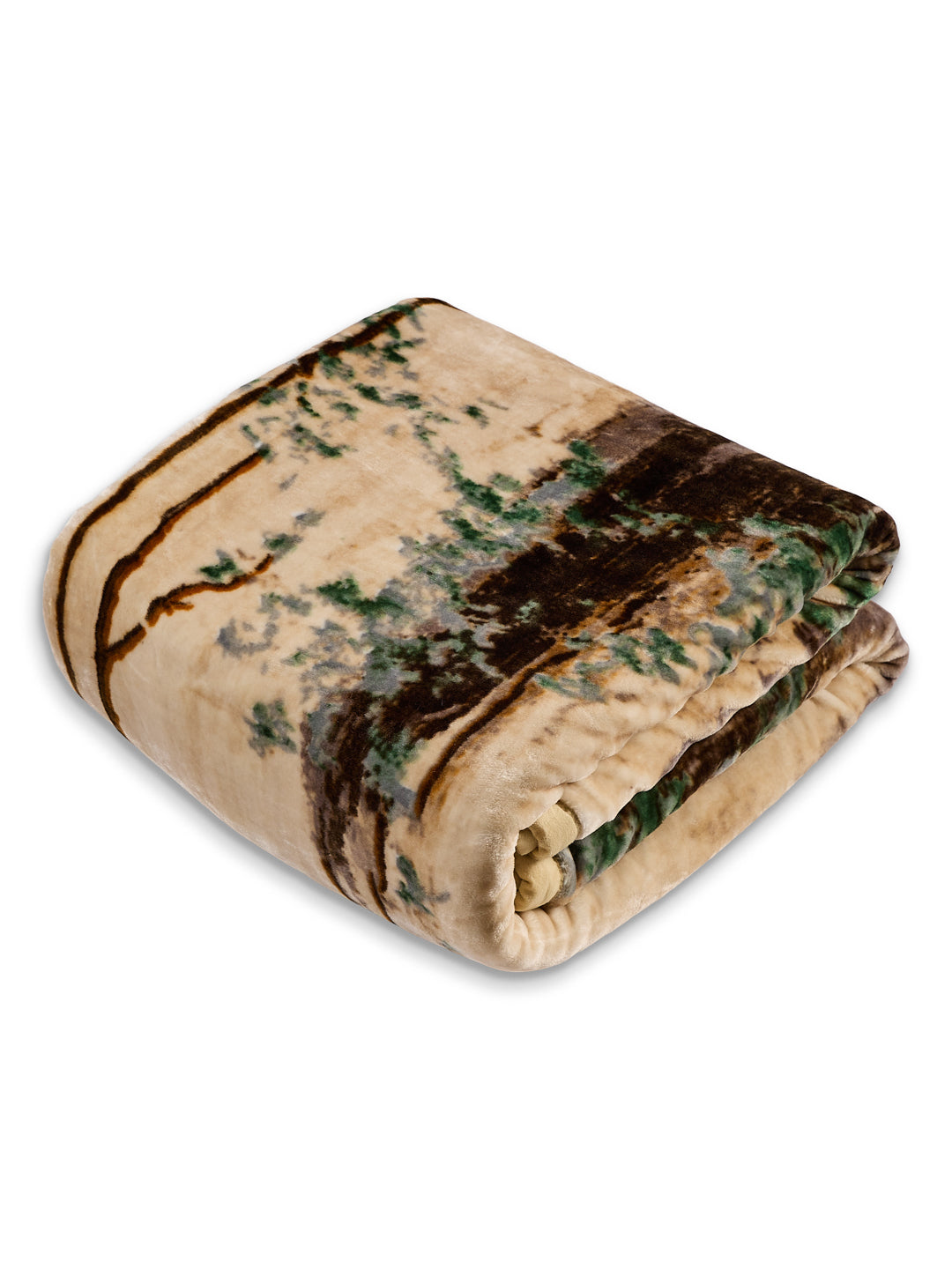 Printed Double Bed 2 Ply 870 GSM Blanket for Winter (Moon Valley), Weight 4.6 kg
