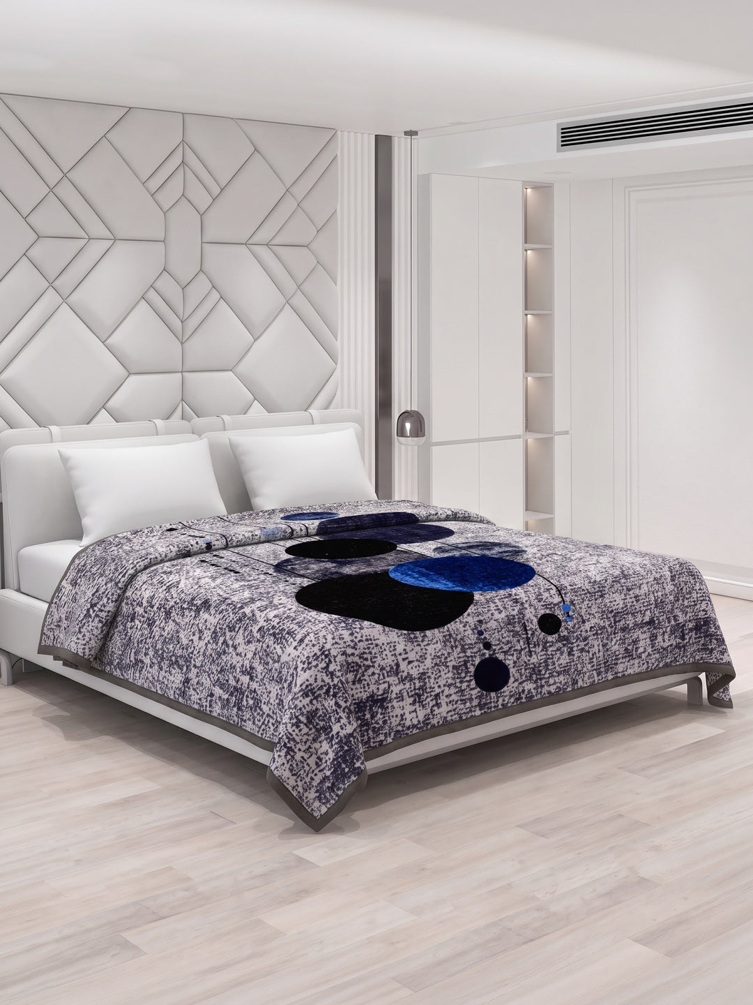 Printed Double Bed 2 Ply 990 GSM Blanket for Winter (Parker), Weight 5.25 kg