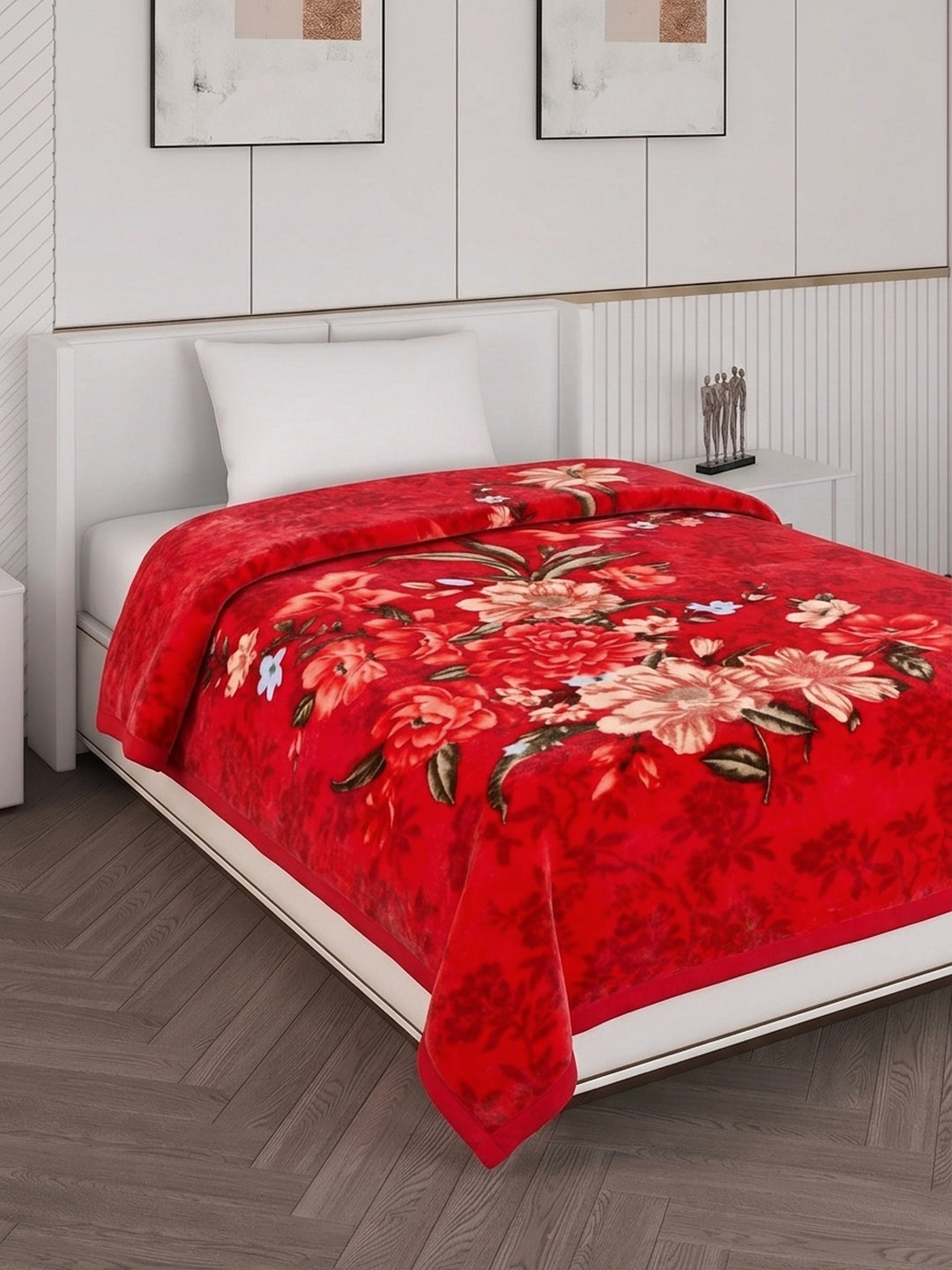 Printed Single Bed 1 Ply 520 GSM Blanket for Winter (Relation Plus), Weight 1.7 kg