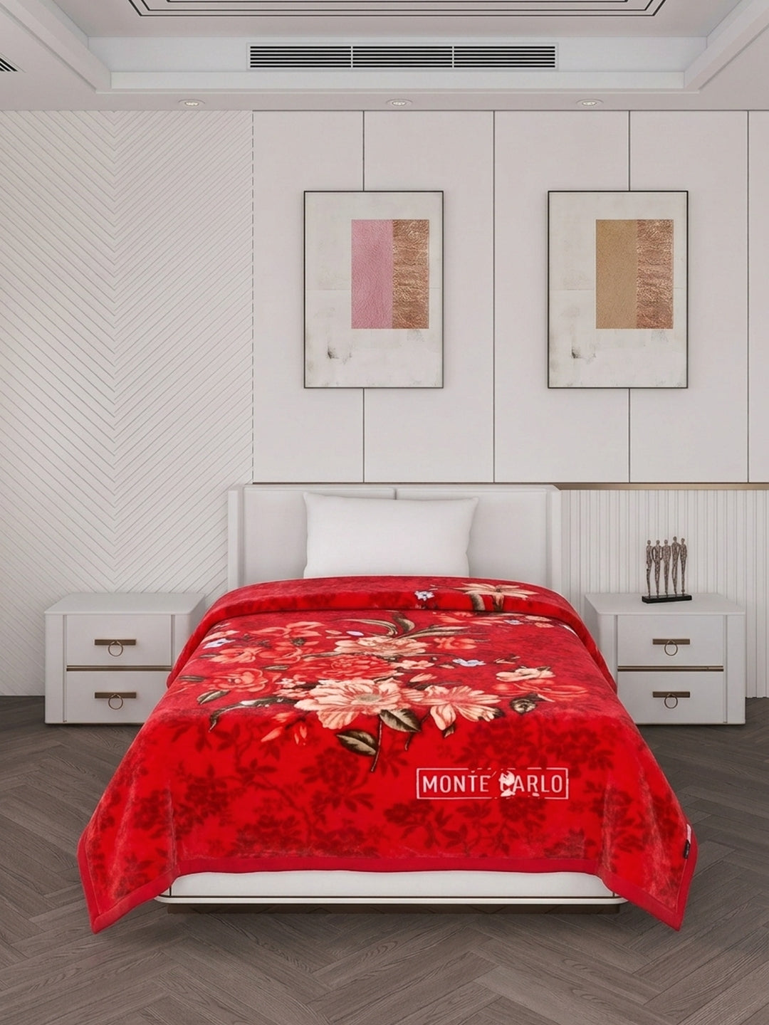 Printed Single Bed 1 Ply 520 GSM Blanket for Winter (Relation Plus), Weight 1.7 kg