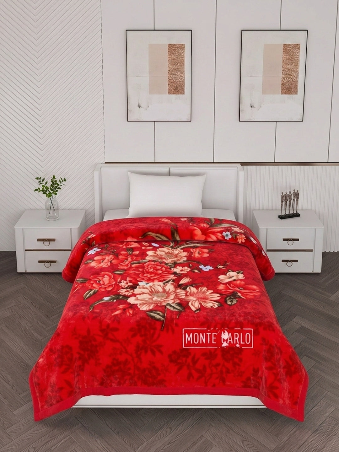 Printed Single Bed 1 Ply 520 GSM Blanket for Winter (Relation Plus), Weight 1.7 kg