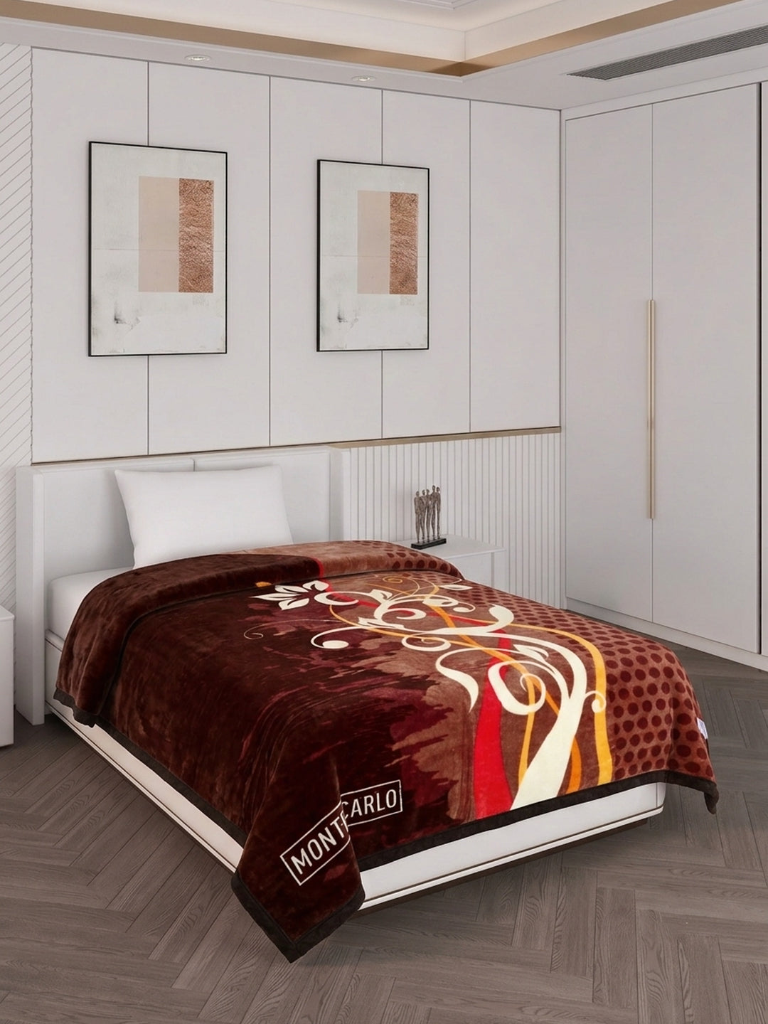 Printed Single Bed 1 Ply 520 GSM Blanket for Winter (Relation Plus), Weight 1.7 kg