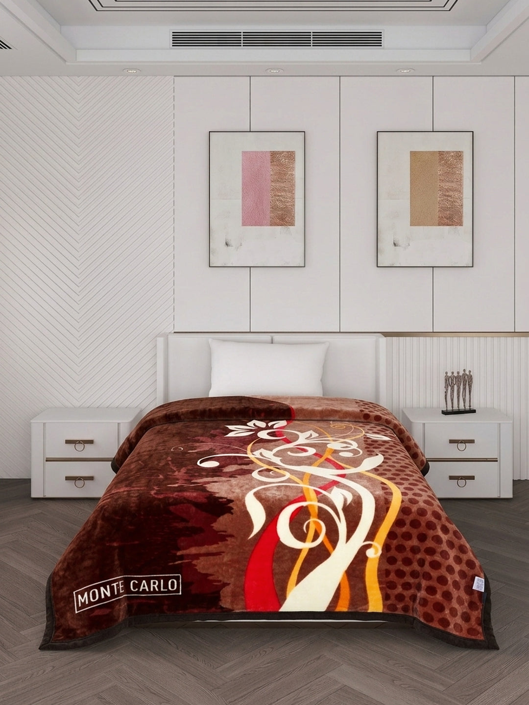 Printed Single Bed 1 Ply 520 GSM Blanket for Winter (Relation Plus), Weight 1.7 kg