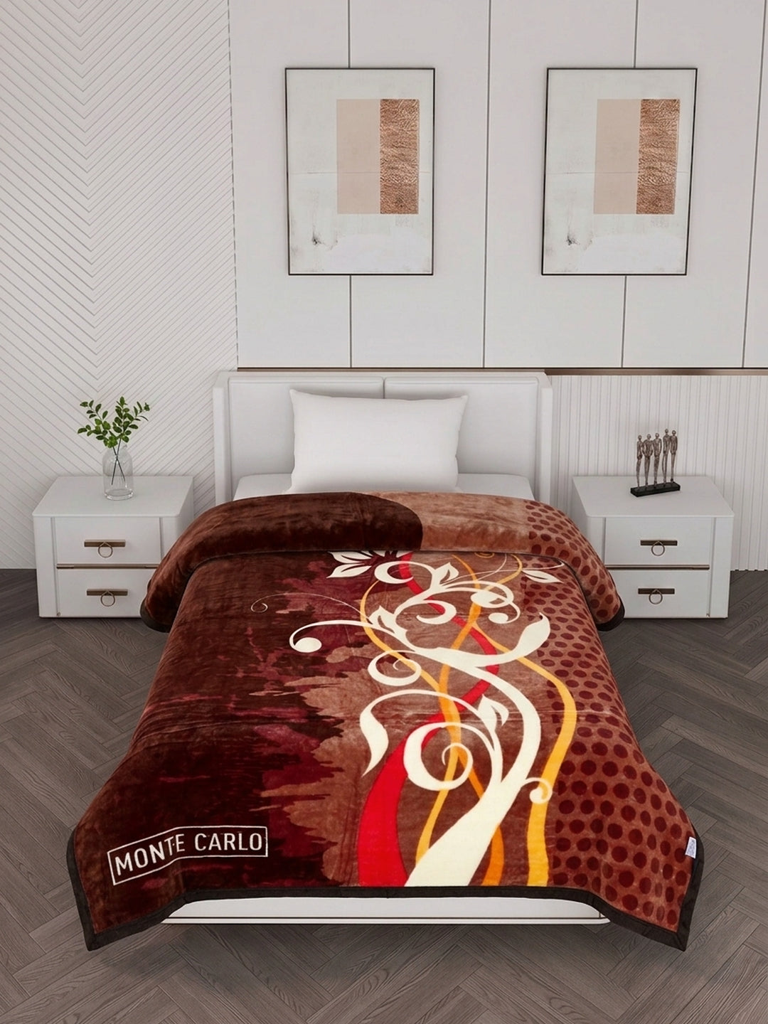 Printed Single Bed 1 Ply 520 GSM Blanket for Winter (Relation Plus), Weight 1.7 kg