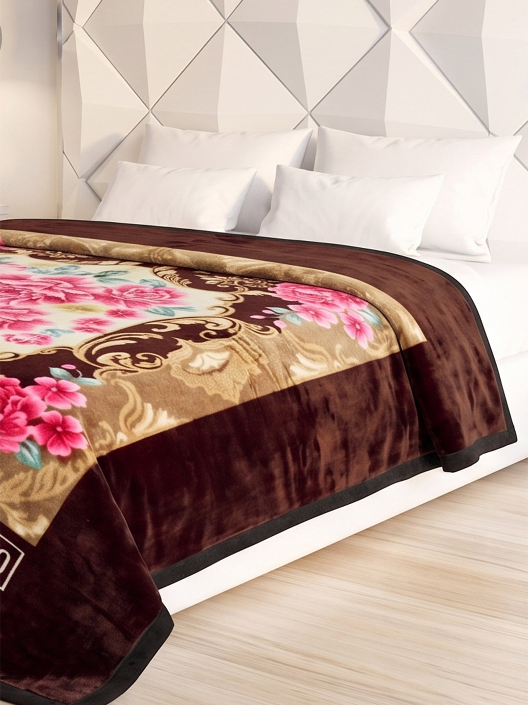 Printed Single Bed 1 Ply 520 GSM Blanket for Winter (Relation Plus), Weight 1.7 kg