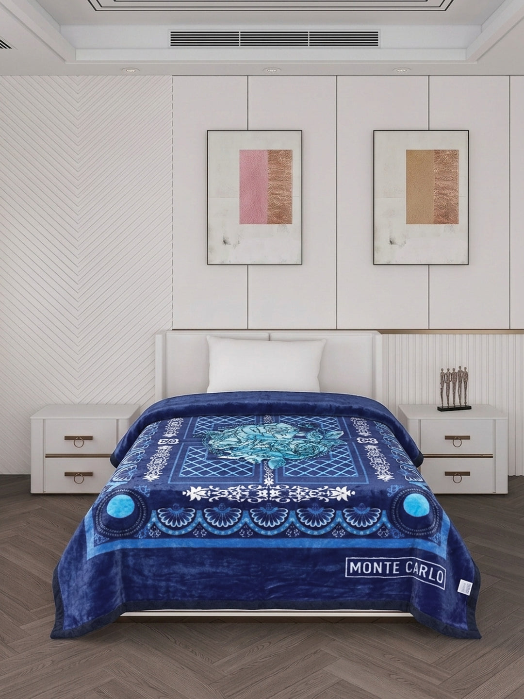 Printed Single Bed 1 Ply 520 GSM Blanket for Winter (Relation Plus), Weight 1.7 kg