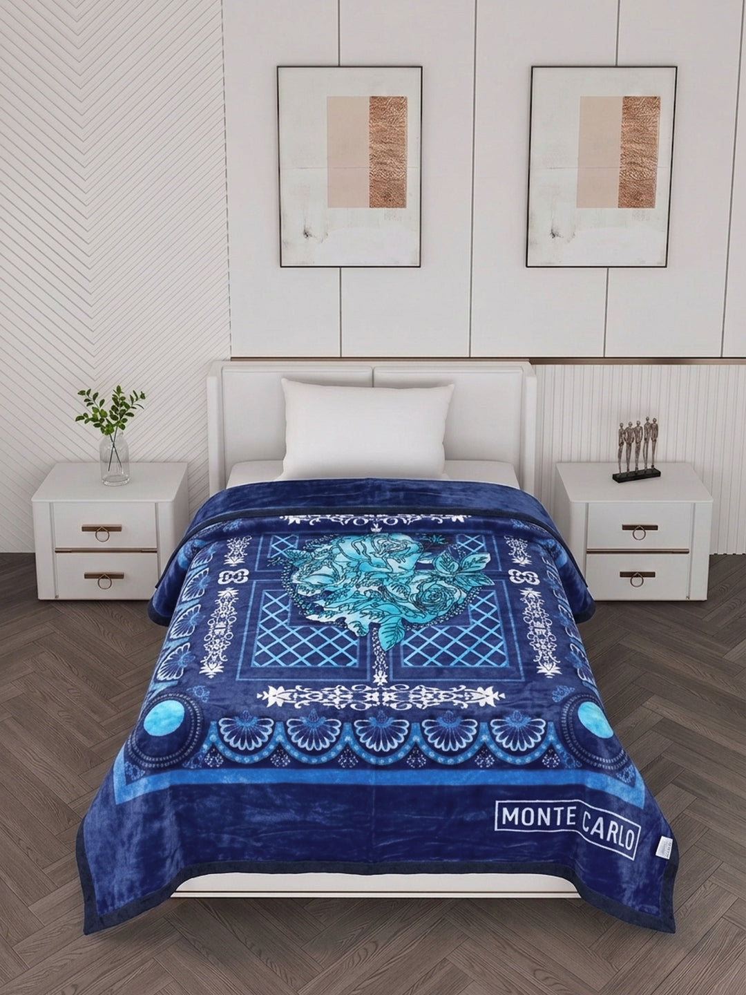 Printed Single Bed 1 Ply 520 GSM Blanket for Winter (Relation Plus), Weight 1.7 kg