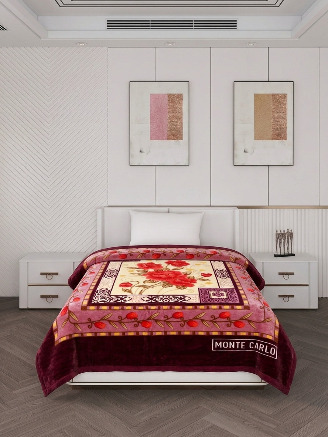 Printed Single Bed 1 Ply 520 GSM Blanket for Winter (Relation Plus), Weight 1.7 kg