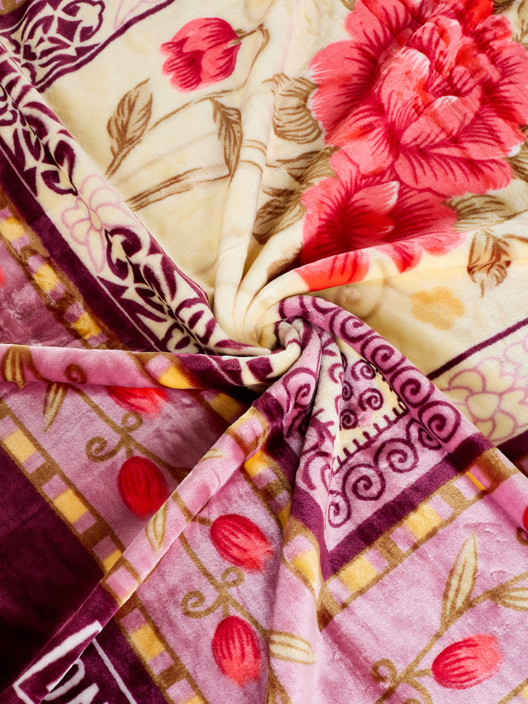 Printed Single Bed 1 Ply 520 GSM Blanket for Winter (Relation Plus), Weight 1.7 kg