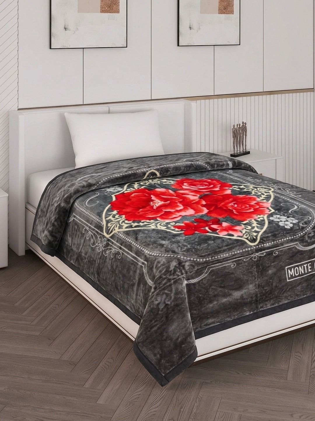 Printed Single Bed 1 Ply 520 GSM Blanket for Winter (Relation Plus), Weight 1.7 kg