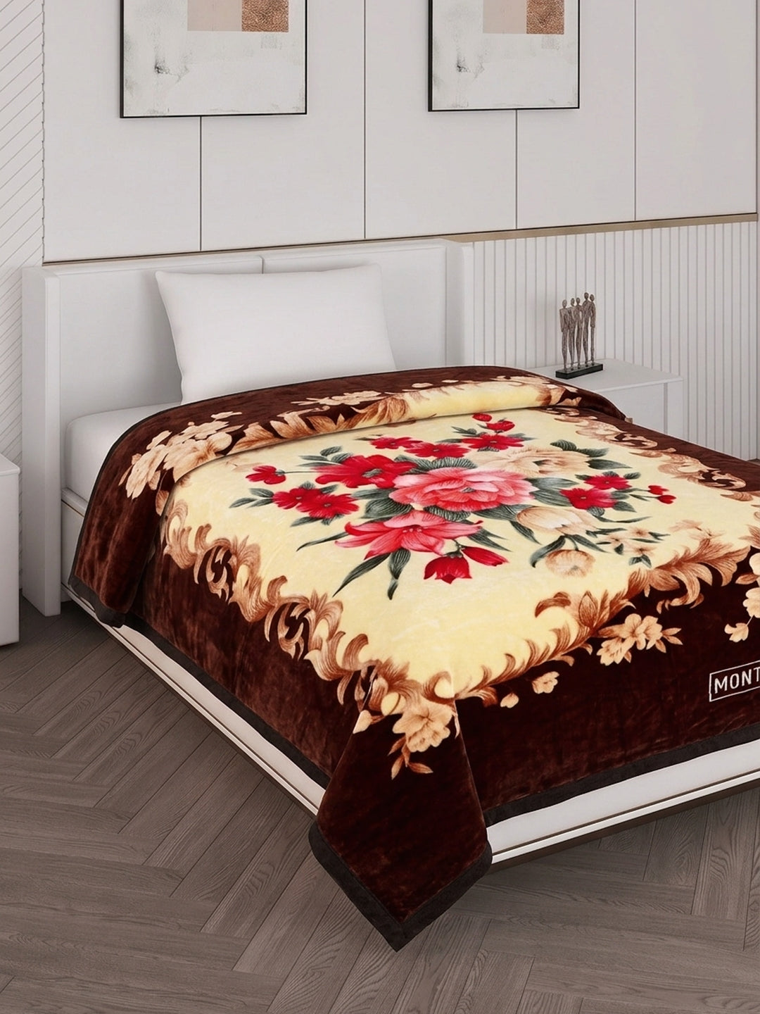 Printed Single Bed 1 Ply 520 GSM Blanket for Winter (Relation Plus), Weight 1.7 kg