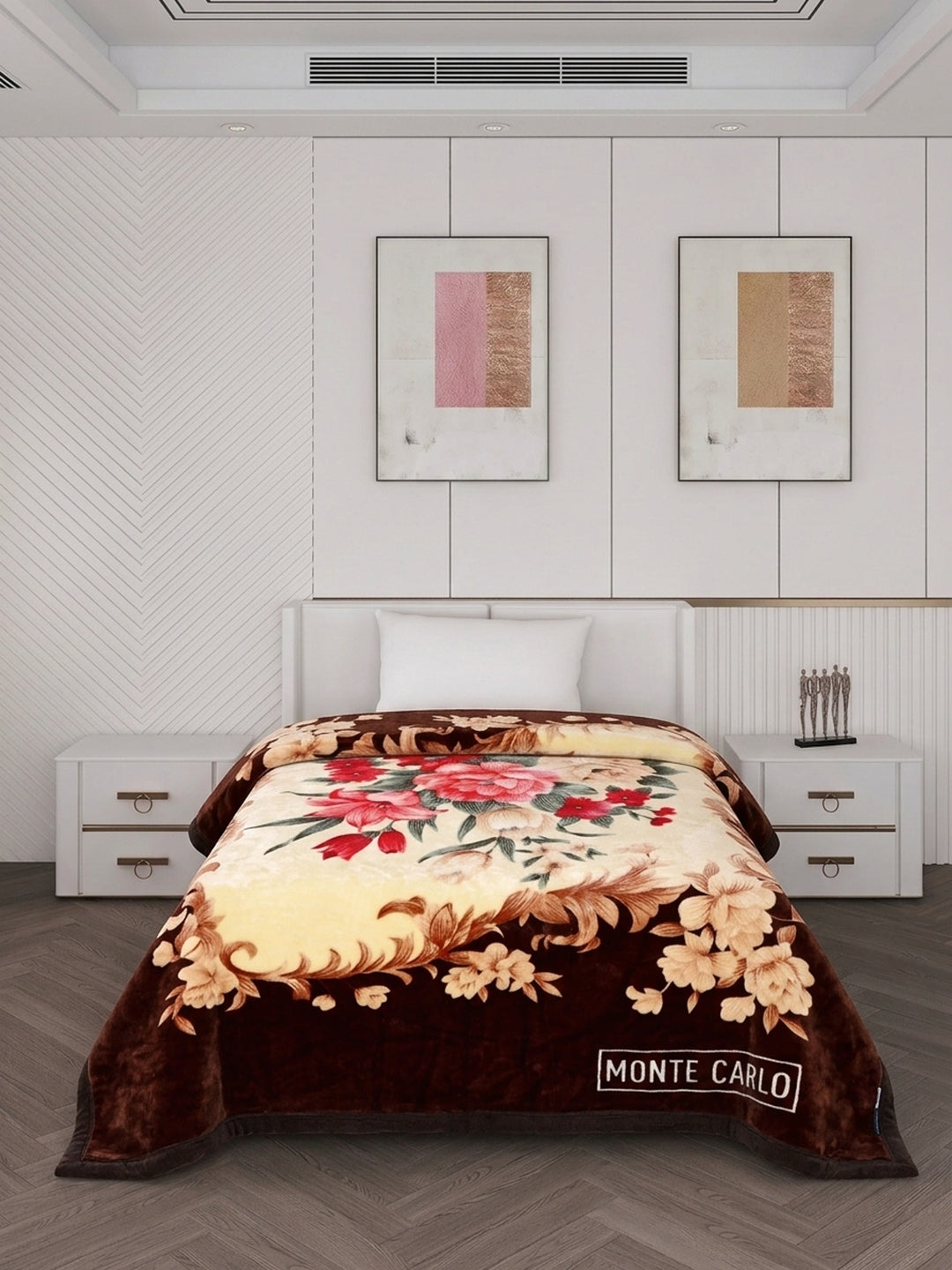 Printed Single Bed 1 Ply 520 GSM Blanket for Winter (Relation Plus), Weight 1.7 kg