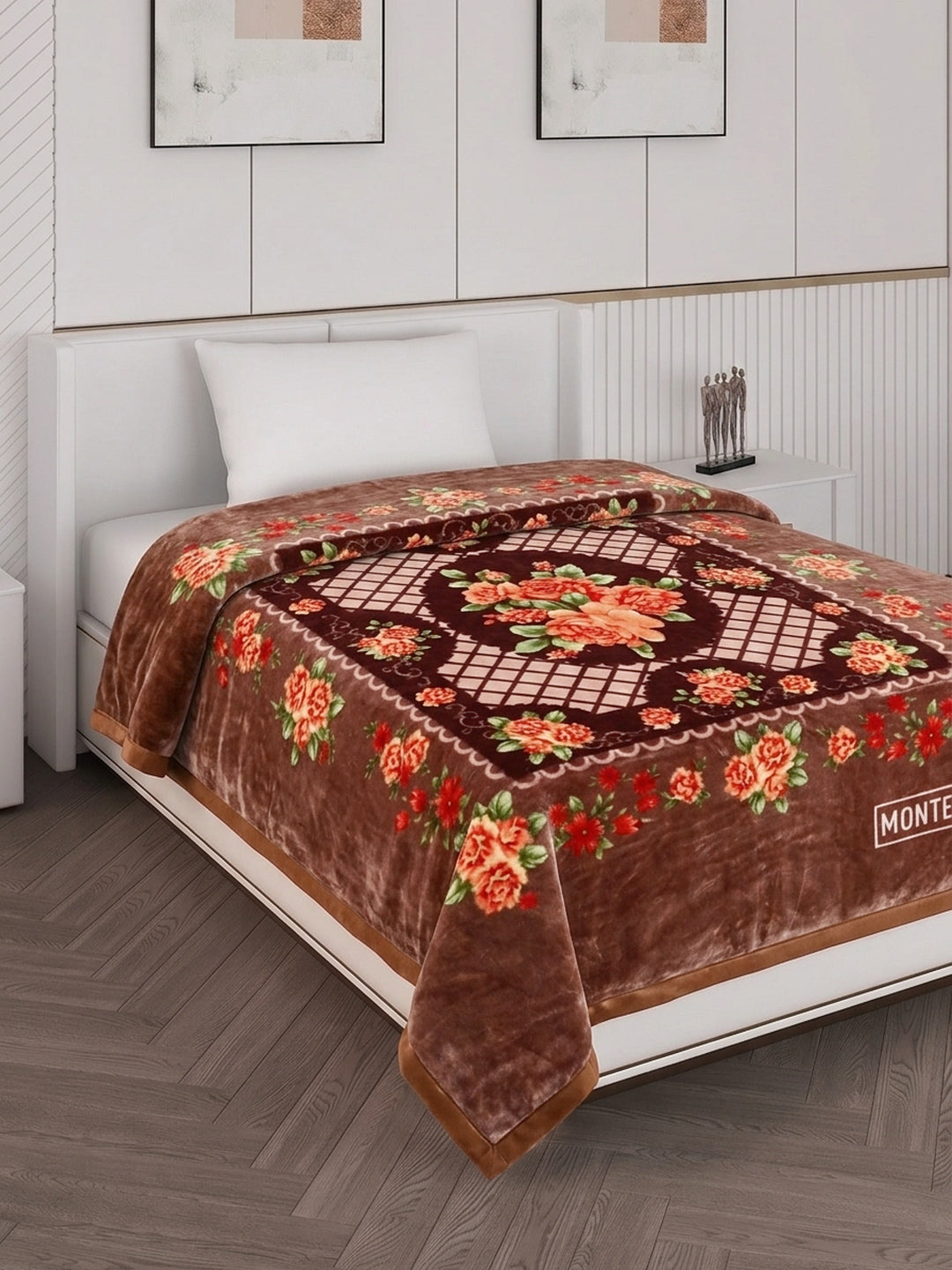Printed Single Bed 1 Ply 520 GSM Blanket for Winter (Relation Plus), Weight 1.7 kg