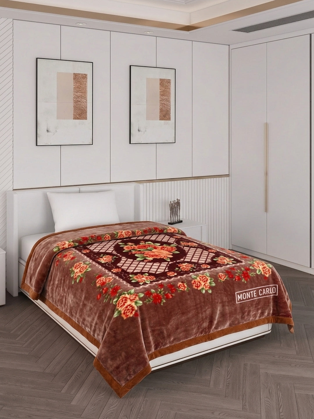 Printed Single Bed 1 Ply 520 GSM Blanket for Winter (Relation Plus), Weight 1.7 kg