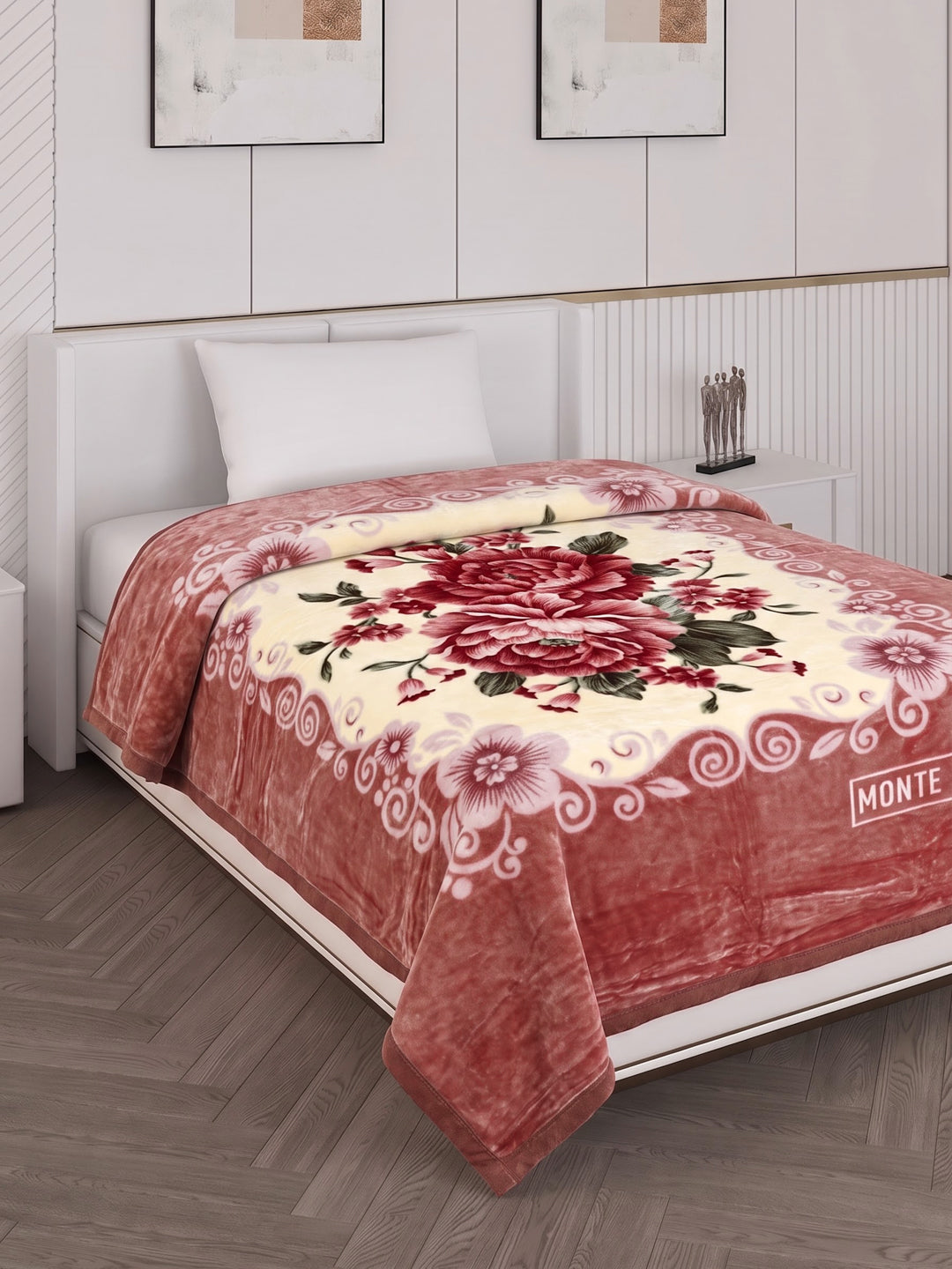 Printed Single Bed 1 Ply 520 GSM Blanket for Winter (Relation Plus), Weight 1.7 kg