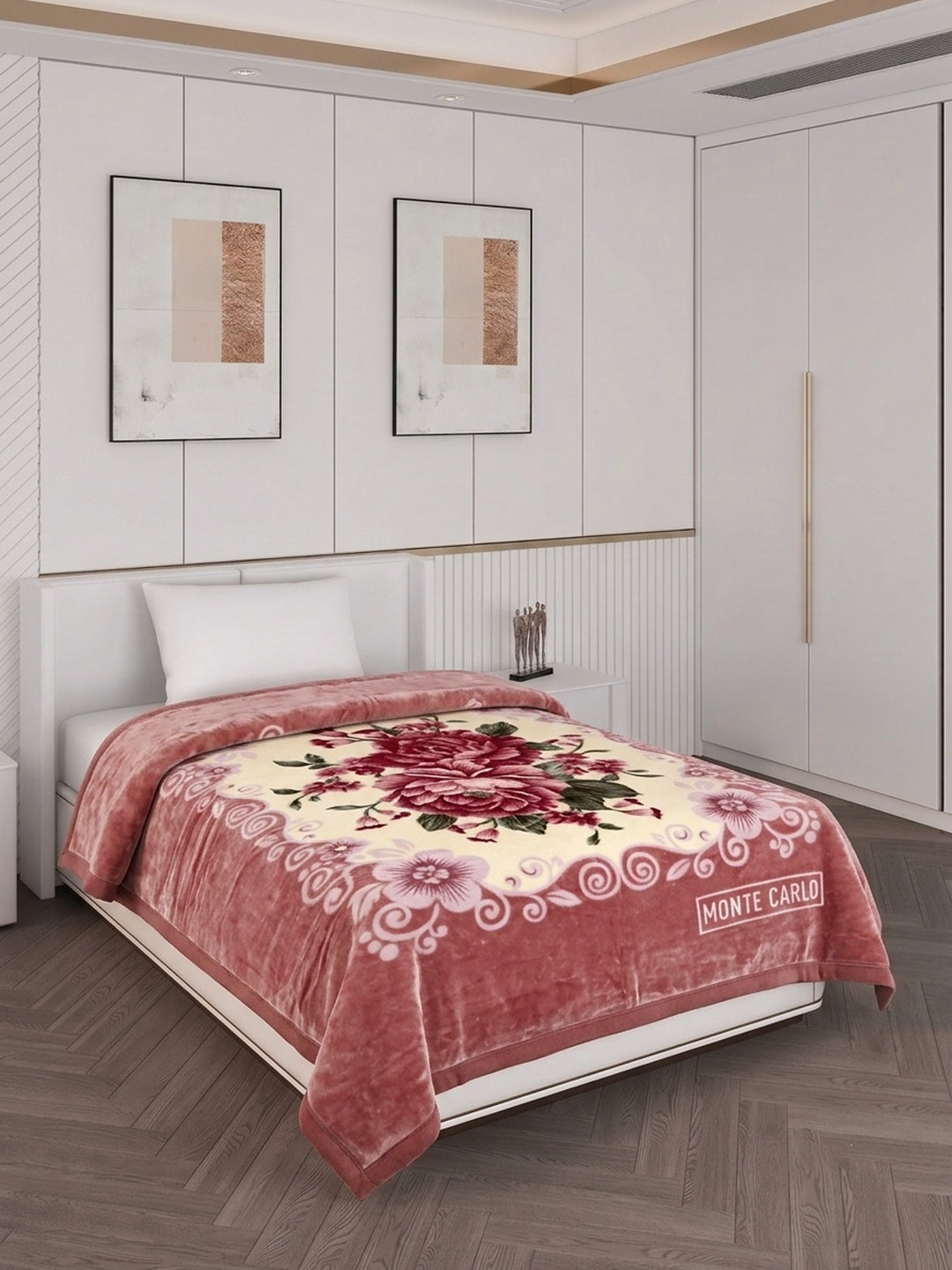 Printed Single Bed 1 Ply 520 GSM Blanket for Winter (Relation Plus), Weight 1.7 kg