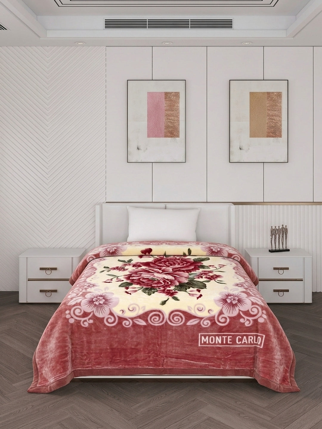 Printed Single Bed 1 Ply 520 GSM Blanket for Winter (Relation Plus), Weight 1.7 kg