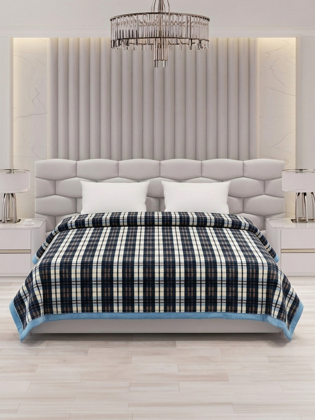 Double Bed 2 Ply 440 GSM Blanket for Winter (Robin), Weight 2.3 kg
