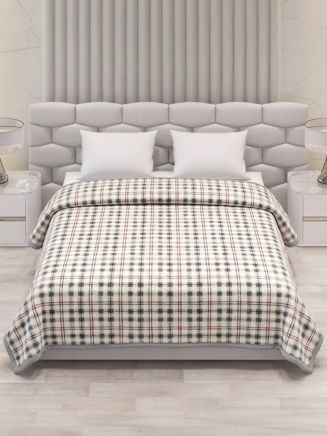 Double Bed 2 Ply 440 GSM Blanket for Winter (Robin), Weight 2.3 kg
